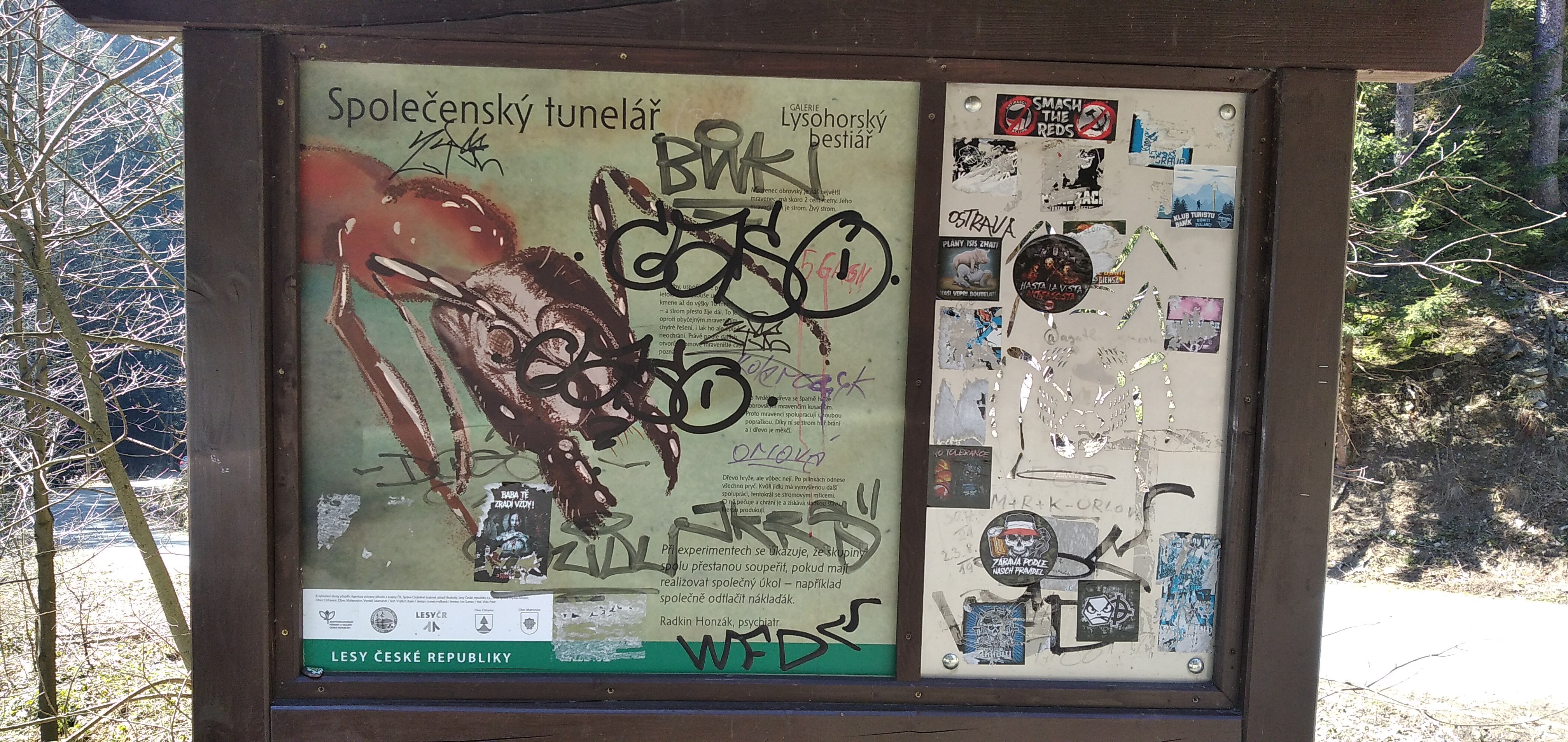 vandalismus na Lysé hoře