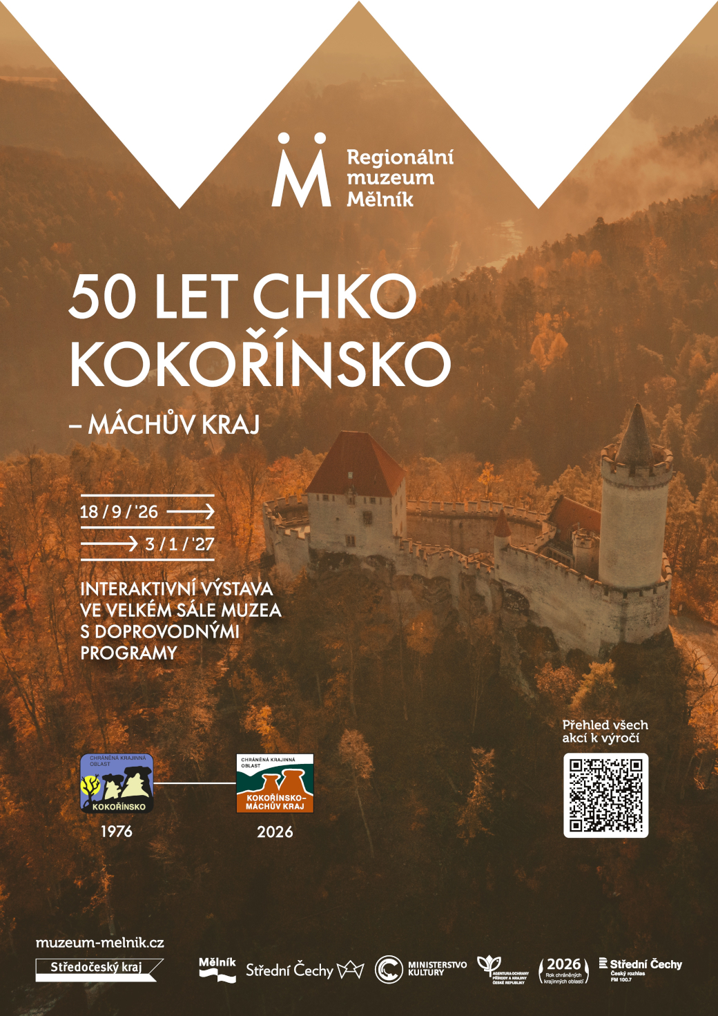 Pozvánka na výstavu 50 let CHKO Kokořínsko – Máchův kraj.
